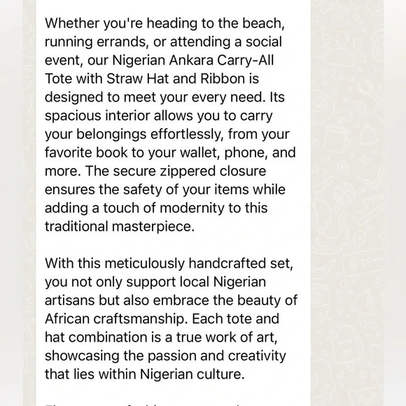 Kweenzyafrik Ankara Vintage printed handmade Keimie Carry all Tote hat set - Picture 11 of 17